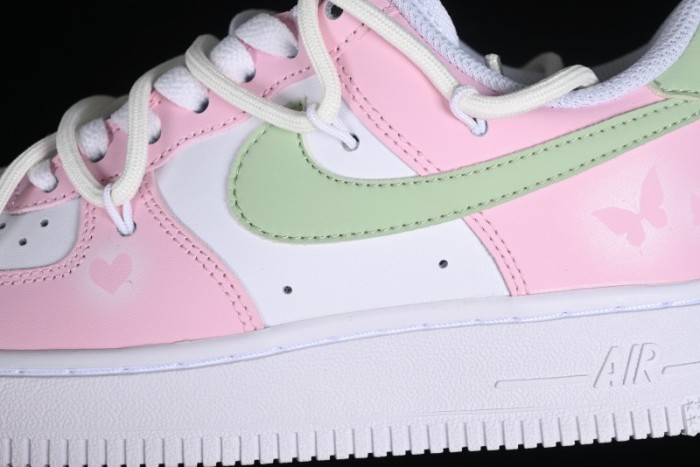 Nike Air Force 1 '07 Low Casual Sneakers with Dreamy Butterfly & Pastel Macaron Colorway - VV1998-013 1