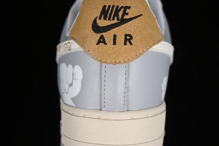 Nike Air Force 1 '07 Low x Kaws Casual Sneakers with Full-Length Air Cushion - CW2288-207 1