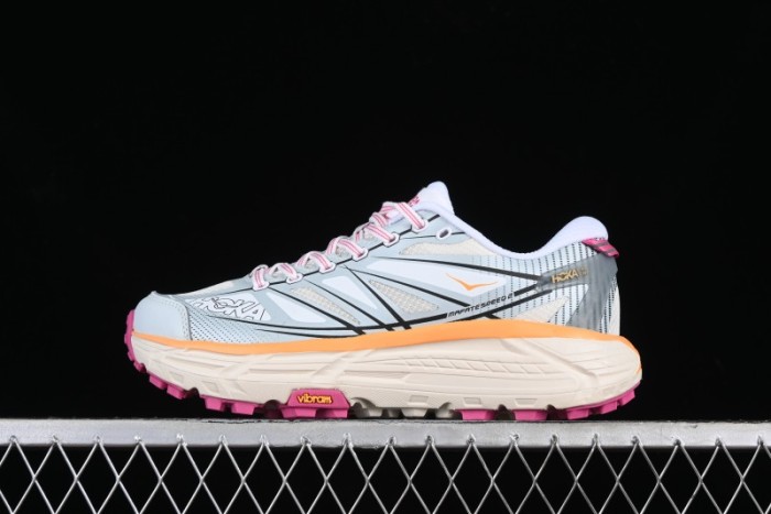 Hoka Mafate Speed 2 Lightweight Cushioned Trail Running Shoes with Vibram Outsole - 1126851 WIFL