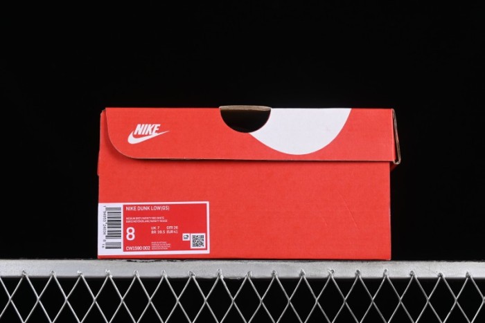 Nike SB Dunk Low Grey Red Colorway Low-Top Casual Skateboarding Shoes - CW1590-0002 1