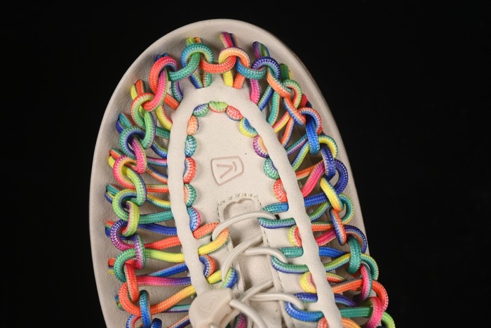 Keen Uneek Flat-M Woven Elastic Strap Camouflage Outdoor Sandals for Hiking and Water Sports - 1025169 CAMOUFLAGE