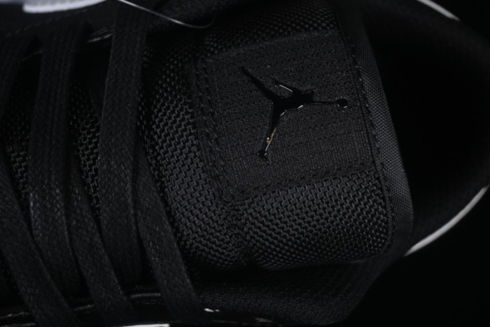 Nike Air Jordan 1 Low AJ1 Basketball Shoes in Black and White Canvas and Leather - HV5968-001