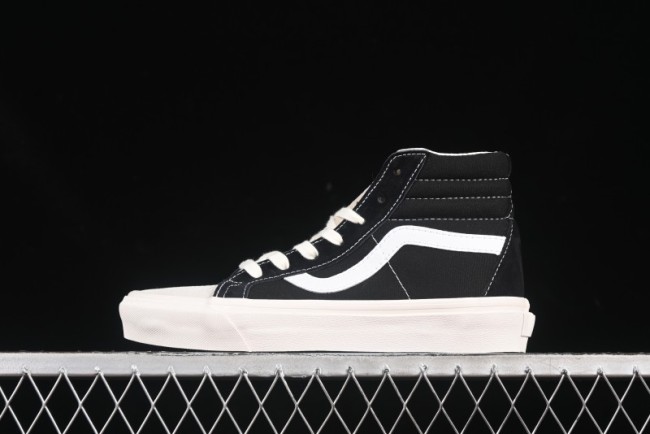 Fear of God x Vans Sk8-Hi High-Top Sneakers in Minimalist Black/White - VN0A2XS1ML5