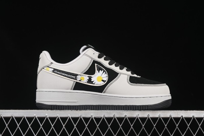Nike Air Force 1'07 Low GD Collaboration Chrysanthemum Swoosh Casual Sneakers - DF0188-055