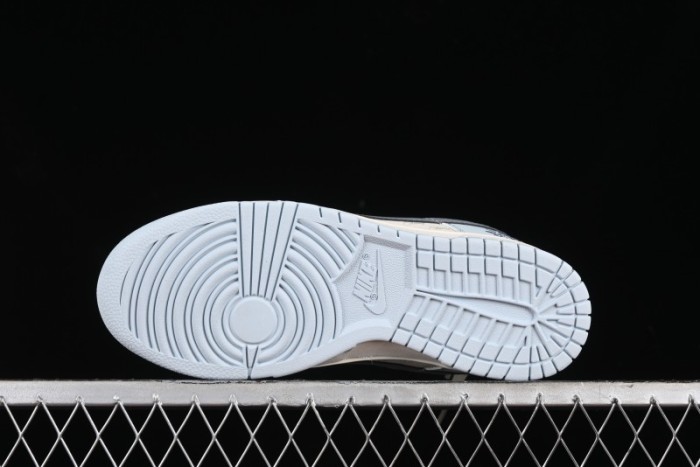 Nike SB Dunk Low Stussy Collaboration Anniversary Edition Light Blue Custom Low-Top Casual Skate Shoes - CF3688-012