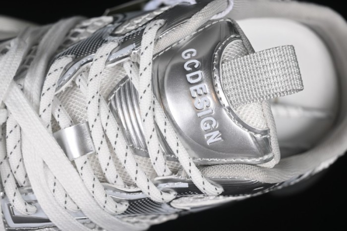 GG-CC Star-Design Lace-Up Hollow-Out Platform Sneakers with 5cm Height Boost - G25U9789