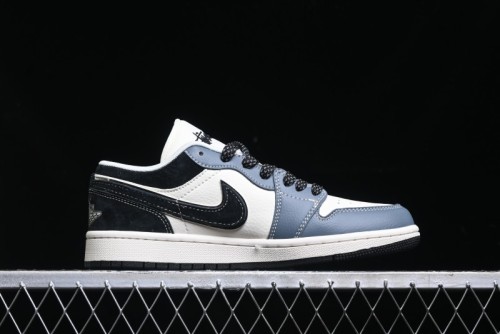 Nike Air Jordan 1 Low Stussy Collaboration Retro Basketball Shoes - XX3318-505