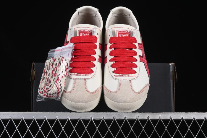 Onitsuka Tiger Mexico 66 Low-Top Leather Sneakers for Casual Running - 1183C391-100