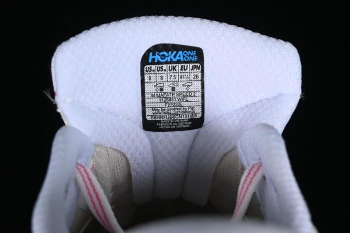 Hoka Mafate Speed 2 Lightweight Cushioned Trail Running Shoes with Vibram Outsole - 1126851 WIFL