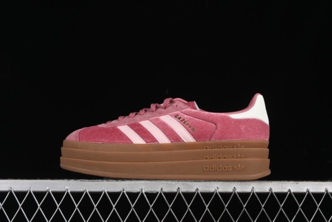 Adidas Originals Gazelle Bold IG4389 Low-Top Sneakers with Thick Sole for Slip Resistance and Durability
