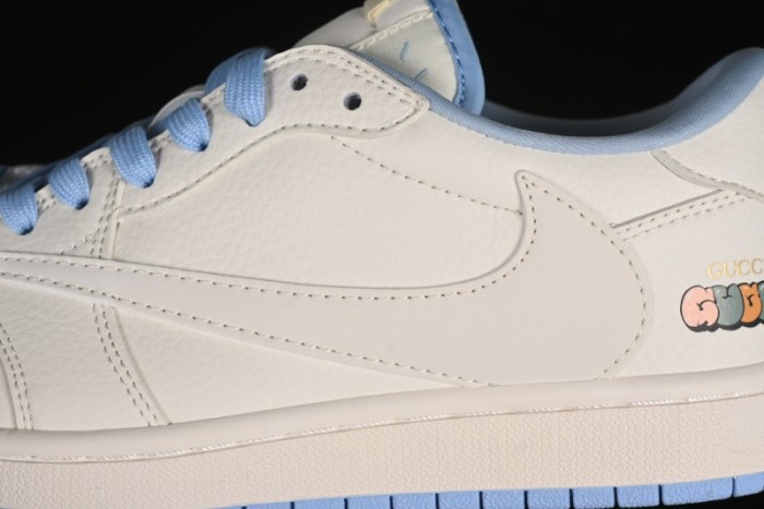 Nike Travis Scott x Fragment Design x Air Jordan 1 Low OG SP AJ1 Low Top Casual Sneakers - DM6688-608