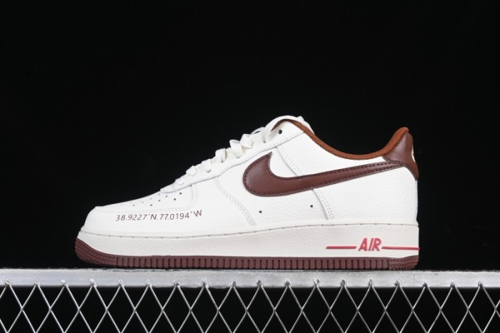 Nike Air Force 1 '07 Low Casual Sneakers with Full-Length Air Cushion - HQ7027-100