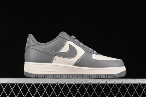 Nike Air Force 1 '07 Low Stussy Collaboration - Premium Gray Low-Top Casual Sneakers - BB5353-512