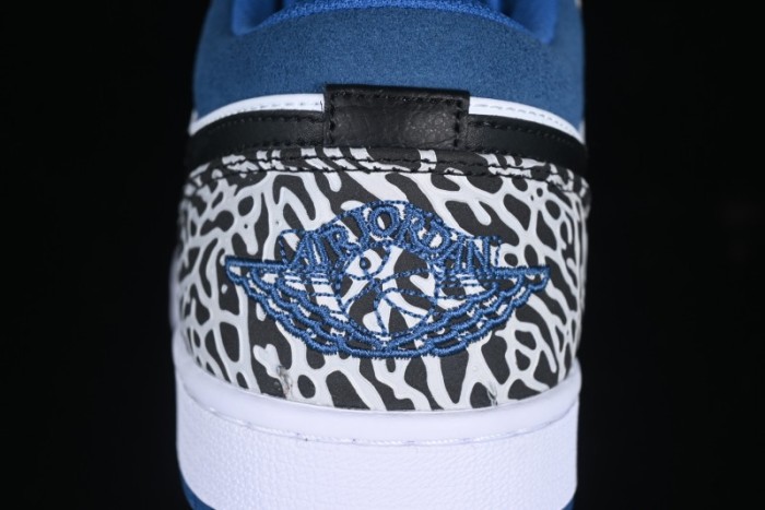 Nike Air Jordan 1 Low True Blue Retro Basketball Shoes - DM1199-140