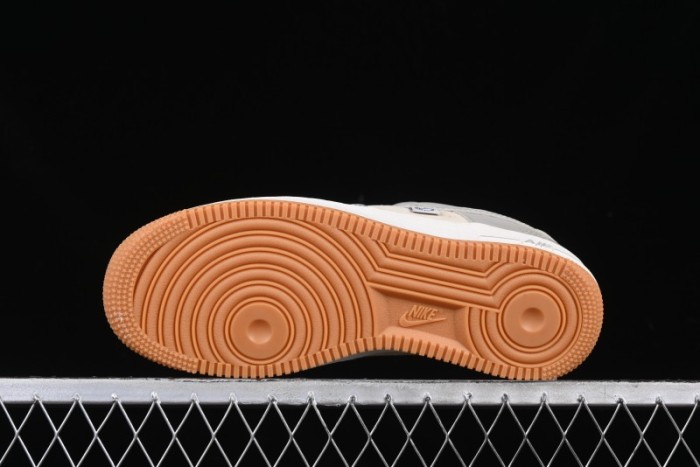 Nike Air Force 1 '07 Low The North Face Collaboration Light Blue Gum Sole Low-Top Casual Sneakers - DM6688-022