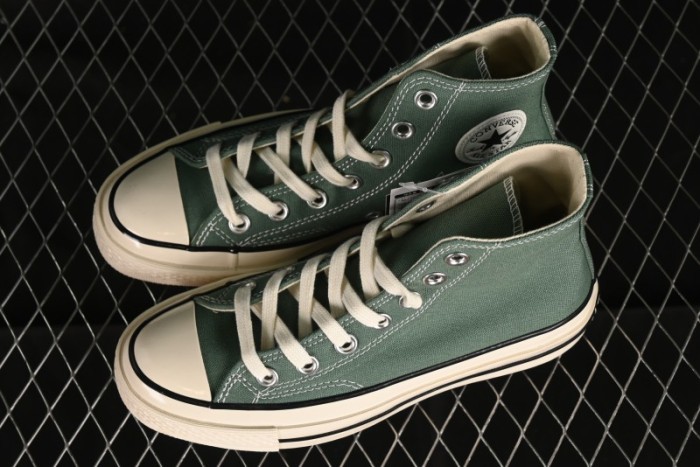 Converse Chuck 1970s High Top Casual Canvas Sneakers in Pine Green - A06521C 1