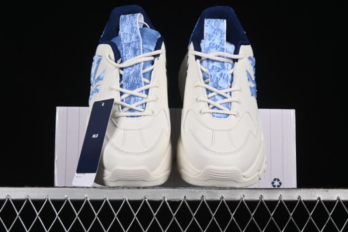 New York Yankees MLB Bigball Chunky Window Velvet Monogram Thick Sole Casual Running Shoes - 3ASHWVM4650NYS