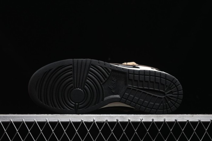 Nike Dunk Low Retro Casual Sneakers with Little Panda and Dopamine Mocha Design - DD1391-100