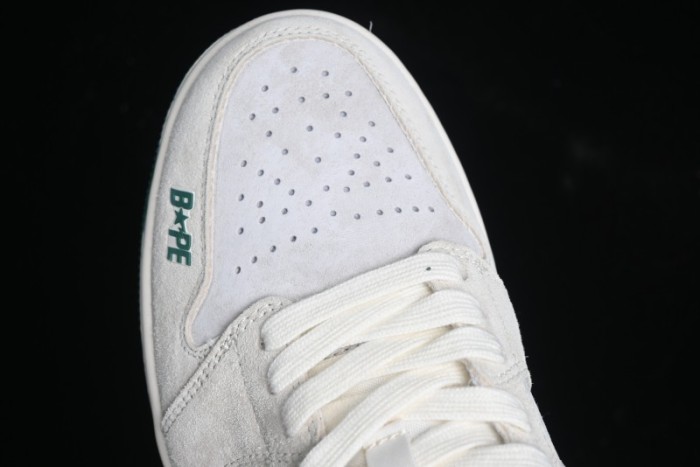 Nike Air Jordan 1 Low AJ1 Bape Collaboration - Full Pig Eight Green Grey Retro Basketball Shoes - DM9188-009