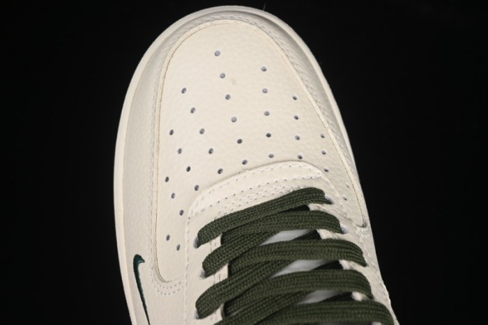 Nike Air Force 1 '07 Low Supreme Collaboration Green Camo Swoosh Casual Sneakers - KK1988-069