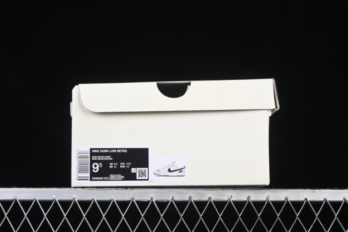 Nike SB Dunk Low UN Collaboration Anniversary Edition Custom Lifestyle Sneakers with Black Swoosh and Gum Sole - DM6868-032