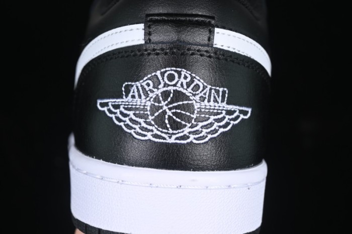 Nike Air Jordan 1 Low Retro Basketball Shoes in Black and White - 553558-043