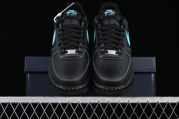 Nike Air Force 1 Low  Tiffany Blue  – Black & Aqua Classic