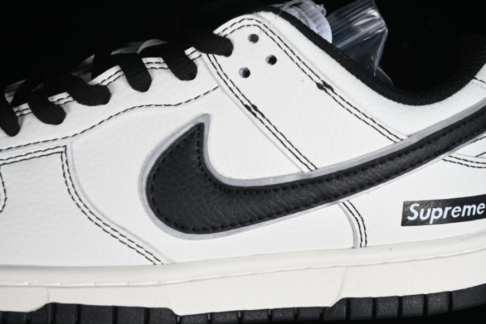 Nike Supreme x SB Dunk Low Casual Skate Shoes in Black and Beige - RM2308-237 1