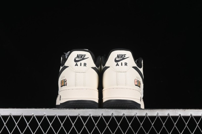 Nike Air Force 1 '07 Low Gucci Collaboration - Dark Blue Linen Casual Sneakers - XZ3398-888