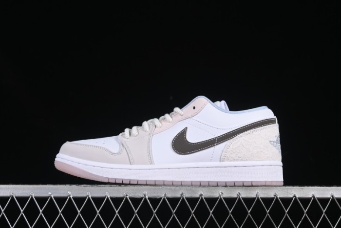 Nike Air Jordan 1 Low AJ1 Carved Pink Low-Top Casual Sneakers - IB8859-101