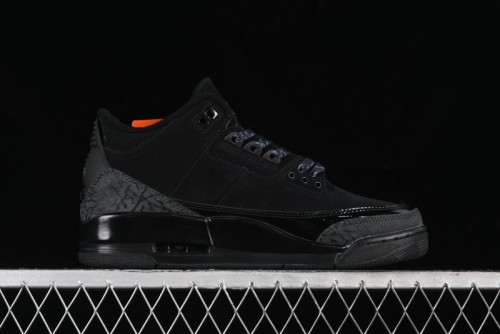 Nike Air Jordan 3 Retro Basketball Shoes in Midnight Black - CT8532-001