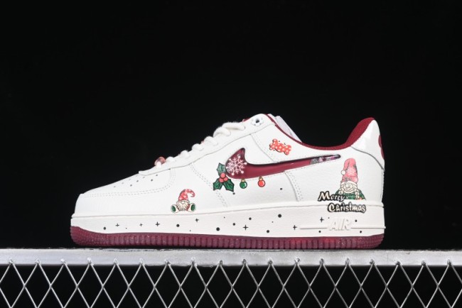 Nike Air Force 1 '07 Low  Grandma Christmas  Limited Edition Custom Casual Sneakers - FZ5068-616
