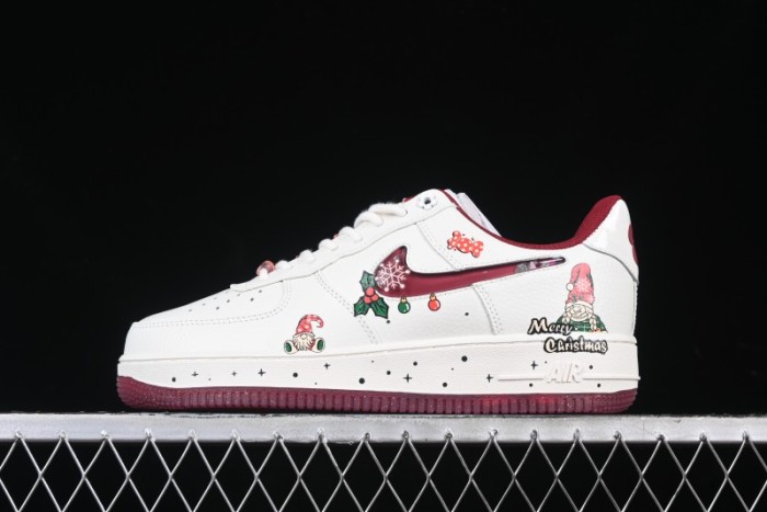 Nike Air Force 1 '07 Low  Grandma Christmas  Limited Edition Custom Casual Sneakers - FZ5068-616