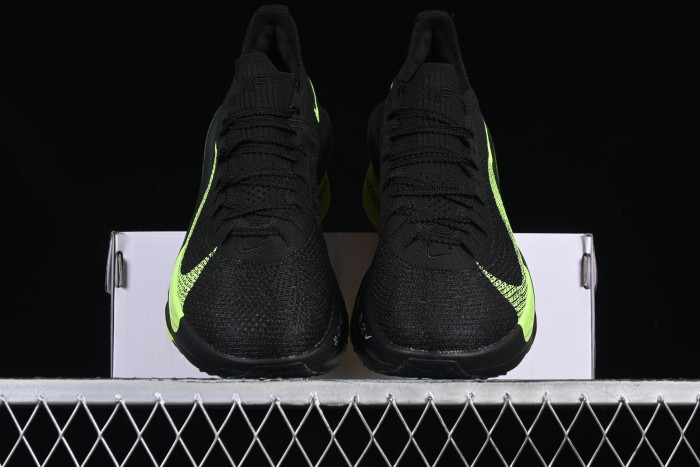 Nike Air Zoom Alphafly NEXT% 2 - Black & Volt Green Performance Running Shoes