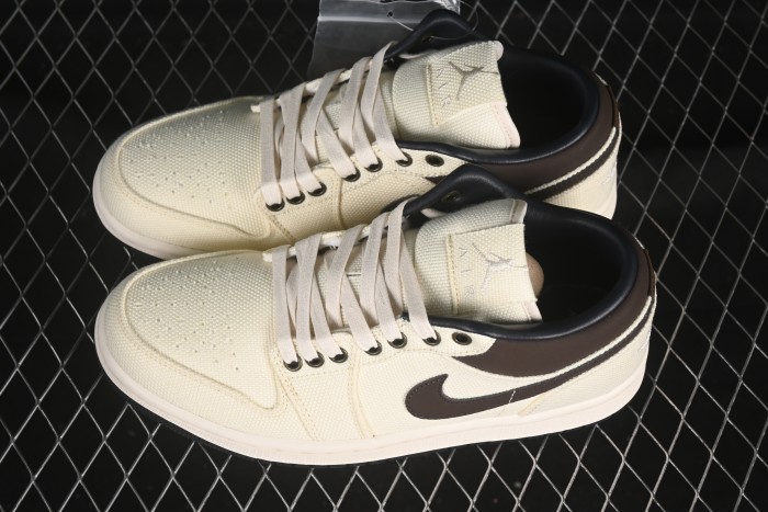 Nike Air Jordan 1 Low  Dongdan  Casual Sneakers in Woven Beige - IB8058-110