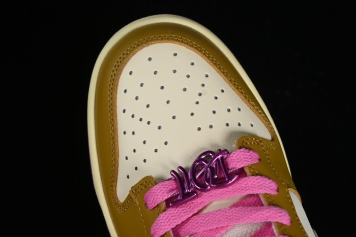 Nike Dunk Low  Just Do It  SB Low-Top Casual Skate Shoes in Coconut Milk and Pink - FD8683-700 1