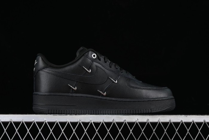 Nike Air Force 1 '07 Low Silver Swoosh Casual Sneakers - HQ1180-001 1