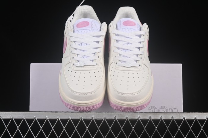 Nike Air Force 1'07 Low Custom Casual Sneakers with Full-Length Air Cushion - DD8959-100