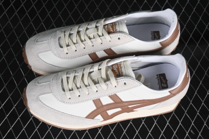 Onitsuka Tiger Serrano Retro Sneakers - White/Brown