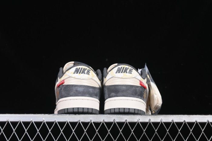 Nike SB Dunk Low Supreme Snake Year Collaboration White Hook Anniversary High-End Custom Low-Top Casual Skate Shoes - DM6868-016