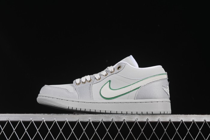 Nike Air Jordan 1 Low  Dongdan  Casual Sneakers with Woven Grey Design - IH3369-077