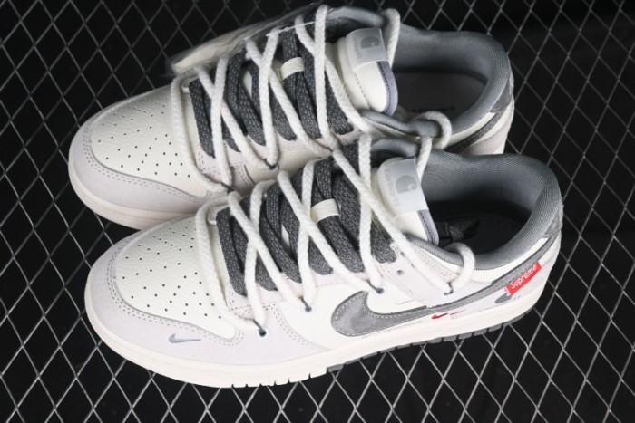 Nike SB Dunk Low Carhartt x Supreme Collaboration Anniversary Edition Customized Low-Top Casual Skate Shoes - YX5066-239