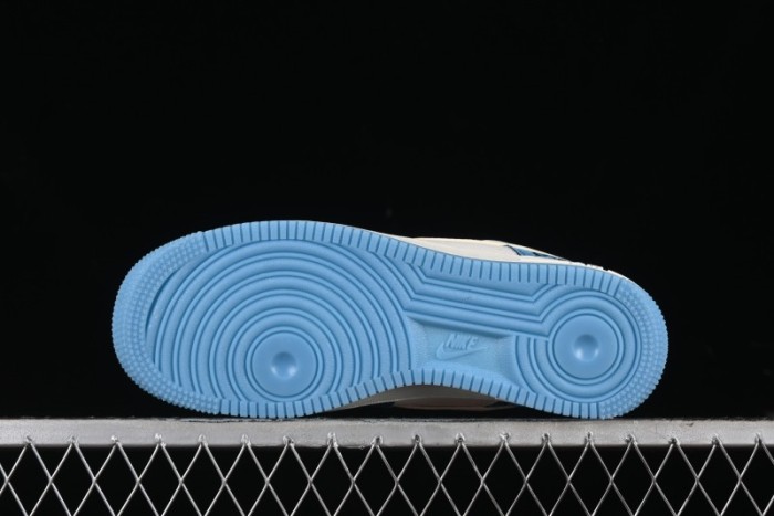 Nike Air Force 1 '07 Low Gucci Collaboration - Blue Floral Print Casual Sneakers - BB9577-101