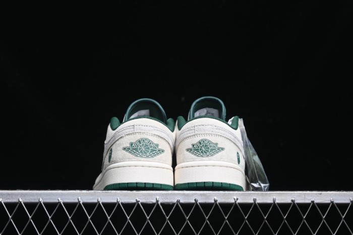 Nike Air Jordan 1 Low AJ1 Bape Collaboration - Full Pig Eight Green Grey Retro Basketball Shoes - DM9188-009