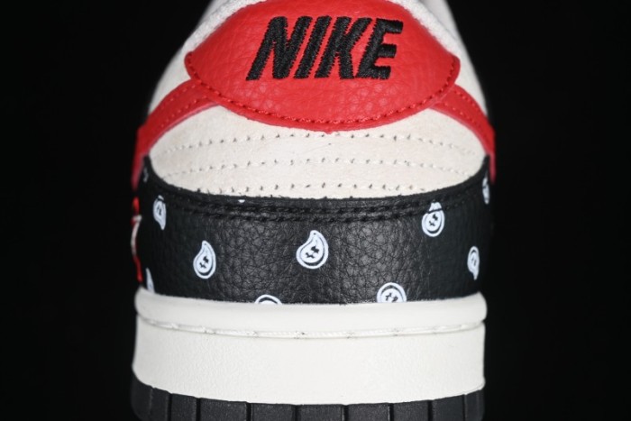 Nike SB Dunk Low Edison Chen Collaboration Graffiti Red Swoosh Anniversary Custom Low-Top Casual Skate Shoes - DJ2024-101