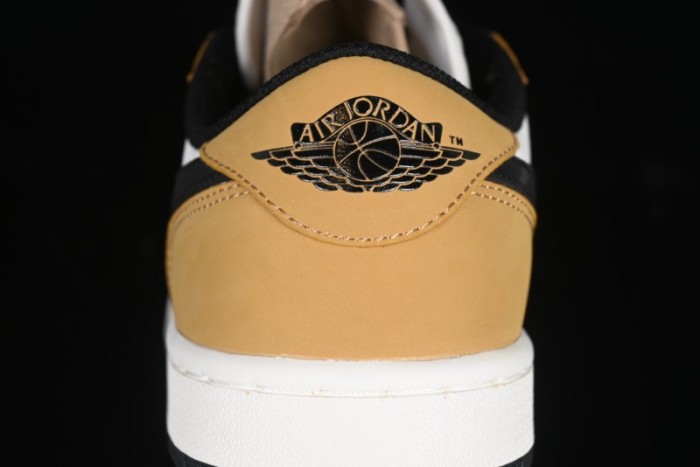 Nike Air Jordan 1 Low OG AJ1 White Yellow Black Swoosh Casual Sneakers - CZ0790-107