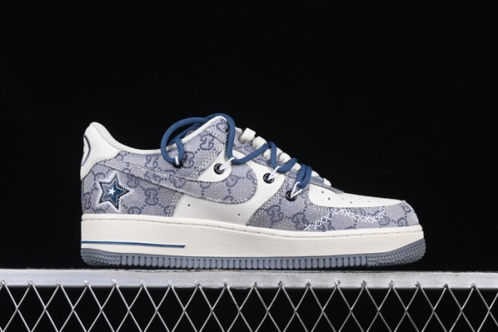 Nike Air Force 1 '07 Low Blue Star Casual Sneakers - BD0077-222