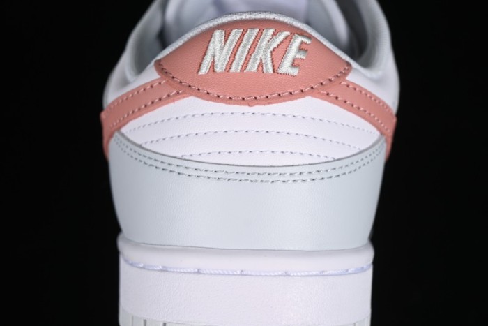 Nike SB Dunk Low White Grey Pink Skateboarding Shoes - HF0730-160