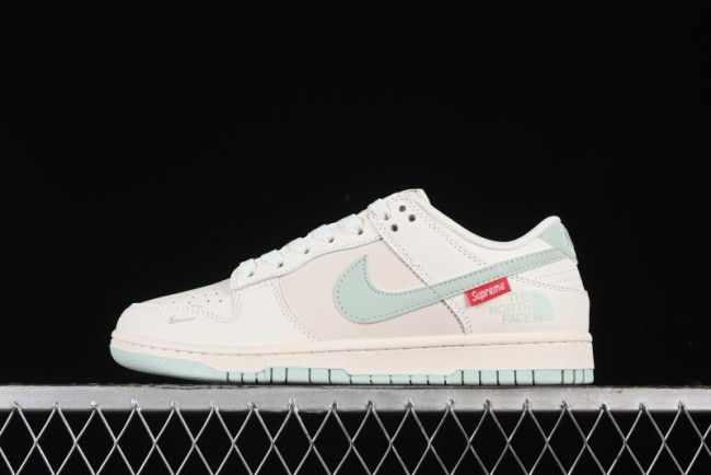 Nike SB Dunk Low The North Face Supreme Collaboration - Bamboo Green Anniversary Custom Low-Top Casual Skate Shoes - XX2025-658