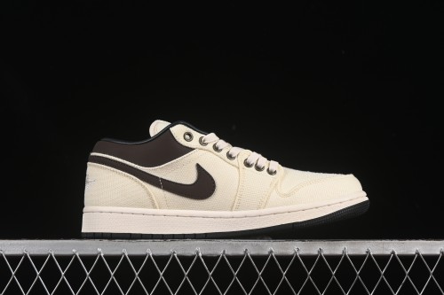 Nike Air Jordan 1 Low  Dongdan  Casual Sneakers in Woven Beige - IB8058-110